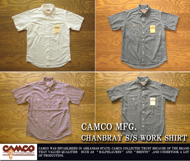カムコ-シャンブレーS/Sワークシャツ