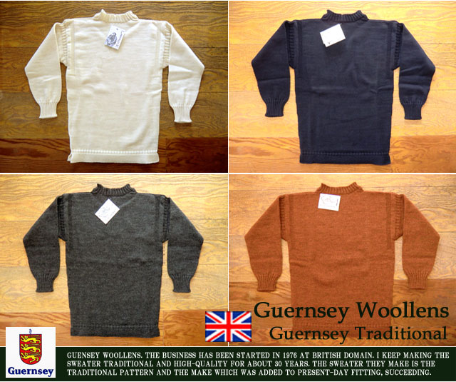 Guernsey Woollens]ガンジーウーレンズ-トラディショナルセーター/三重