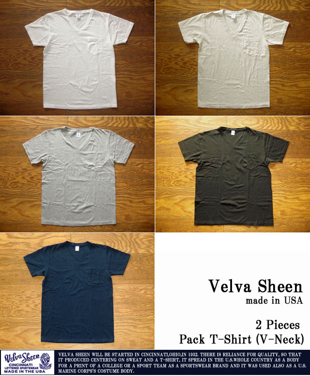 ベルバシーン VELVA SHEEN 1パック ロールド S/S Tシャツ 161477