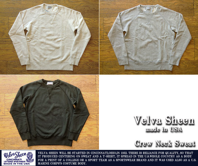VelvaSheen/ベルバシーン/正規代理店/10oz両Vクルーネック