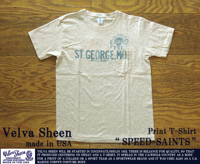 ベルバシーン-プリントTシャツ“SPEED-SAINTS”