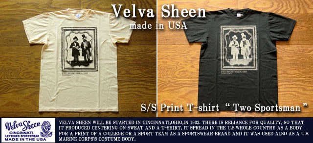 ベルバシーン-プリントTシャツ“TWO SPORTSMAN”