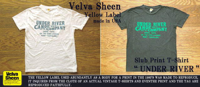 ベルバシーン-スラブプリントTシャツ“UNDER RIVER”